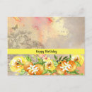Search for orange flower happy birthday postcards Pretty