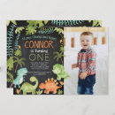 Search for dinosaur photo birthday invitations Animals