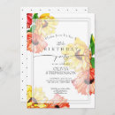 Search for gerbera daisy birthday invitations Floral