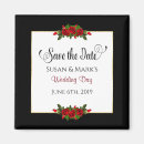 Search for sunflower save the date magnets Black