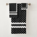 Search for polka dot bath towels Black