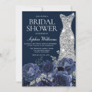 Search for navy bridal shower invitations Flowers