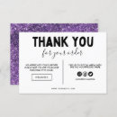 Search for glitter business thank you cards Gold