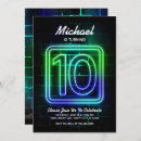 Search for boy birthday invitations 10th