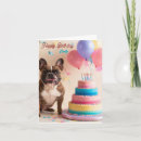 Search for french bulldog birthday cards Pink
