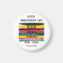 Search for 50th birthday magnets Typography