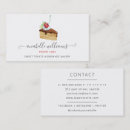 Search for cake slice business cards Sweets