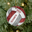 Search for volleyball ornaments Girly