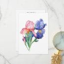 Search for iris watercolor cards garden