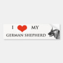 Search for german shepherd bumper stickers Animal