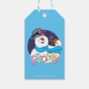 Search for snowman gift tags Frosty the snowman