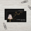 Search for black cake business cards Pastry chef