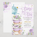 Search for purple tea party invitations Bridal brunch