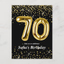 Search for 70th for women birthday cards Gold