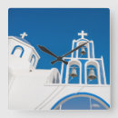 Search for church clocks Santorini