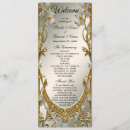 Search for white and gold wedding programs Elegant