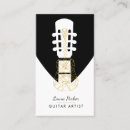 Search for music artist business cards Guitar