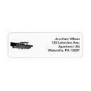 Search for self adhesive return address labels Black and white