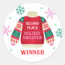 Search for winner stickers 2nd place