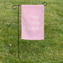 Search for happy birthday name outdoor signs Girly