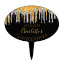 Search for quinceanera cake toppers Black