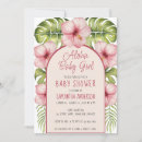 Search for hawaiian baby girl shower invitations Floral