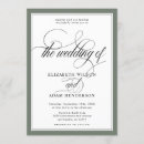 Search for green and white wedding invitations Formal
