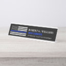 Search for thin blue line name plates Desk