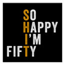 Search for funny 50th birthday posters Fifty