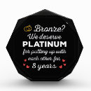 Search for 8th anniversary gifts Bronze