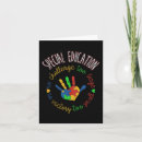 Search for special education teacher cards Awareness