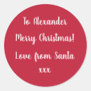 Search for letter from santa claus Red