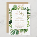 Search for botanical baby shower invitations Gold