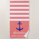 Search for bridesmaid beach towels Nautical