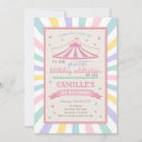 Search for pink circus invitations Girl