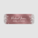 Search for rose gold name tags Sparkly
