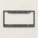 Search for diamond license plate frames Metal