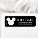 Search for disney return address labels Mickey mouse silhouette