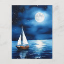 Search for sailboat postcards Moonlight