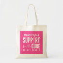 Search for breast cancer tote bags Support