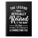 Search for retirement notebooks Retiree