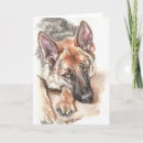 Search for german shepherd cards Watercolor