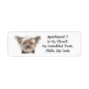 Search for yorkie return address labels Cute