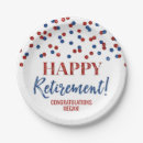 Search for happy retirement plates Glitter