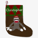 Search for monkey christmas stockings Red