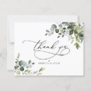 Search for eucalyptus wedding thank you cards Watercolor floral foliage