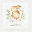 Search for bunny baby shower napkins Woodland