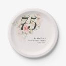 Search for 75th birthday paper plates Watercolor