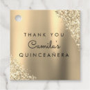 Search for quinceanera tags Gold glitter