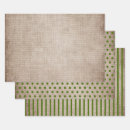 Search for burlap wrapping paper Green